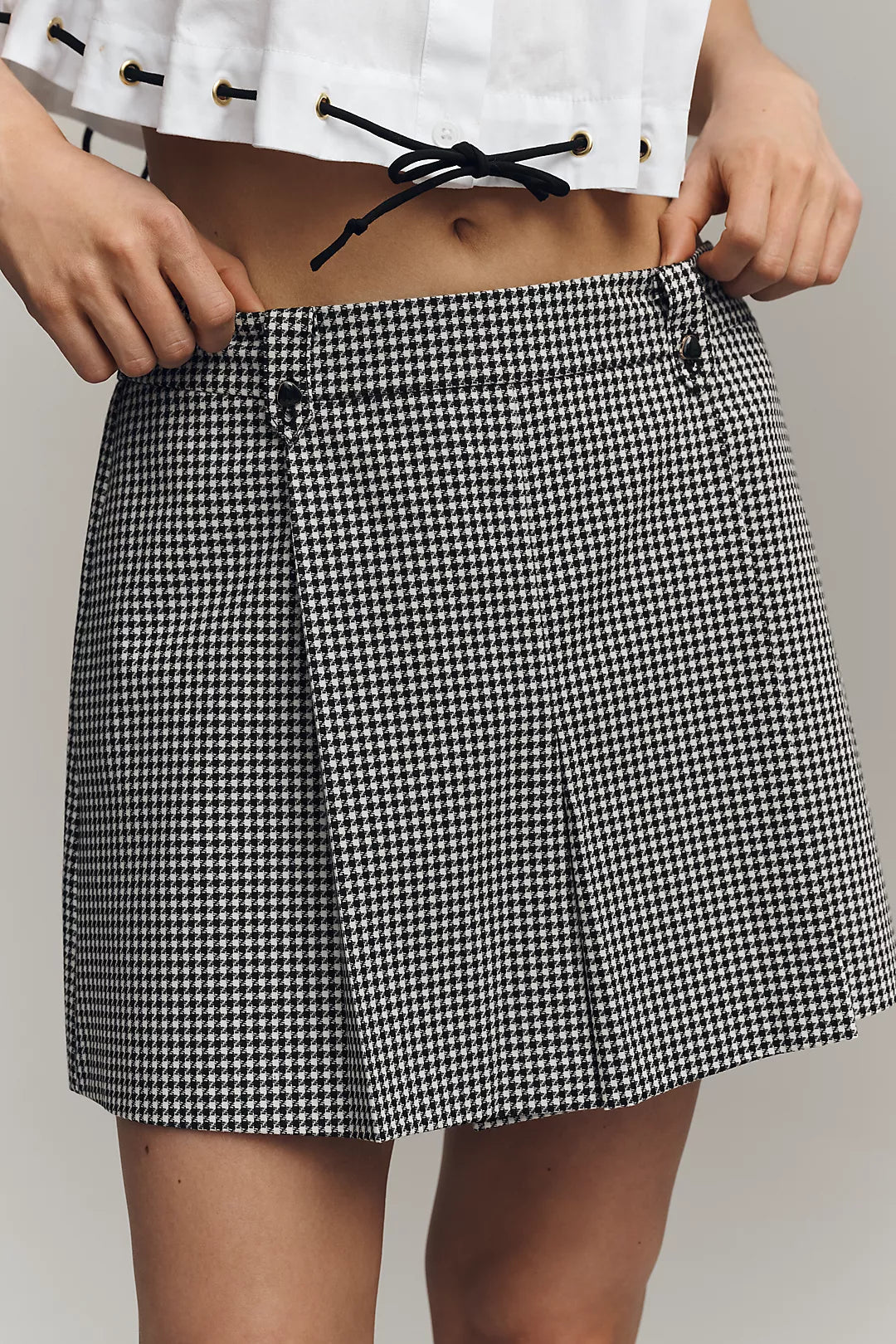 Maeve Menswear Pleated Skort
