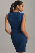 Load image into Gallery viewer, By Anthropologie Ruffle-Trim Textured Mini Dress
