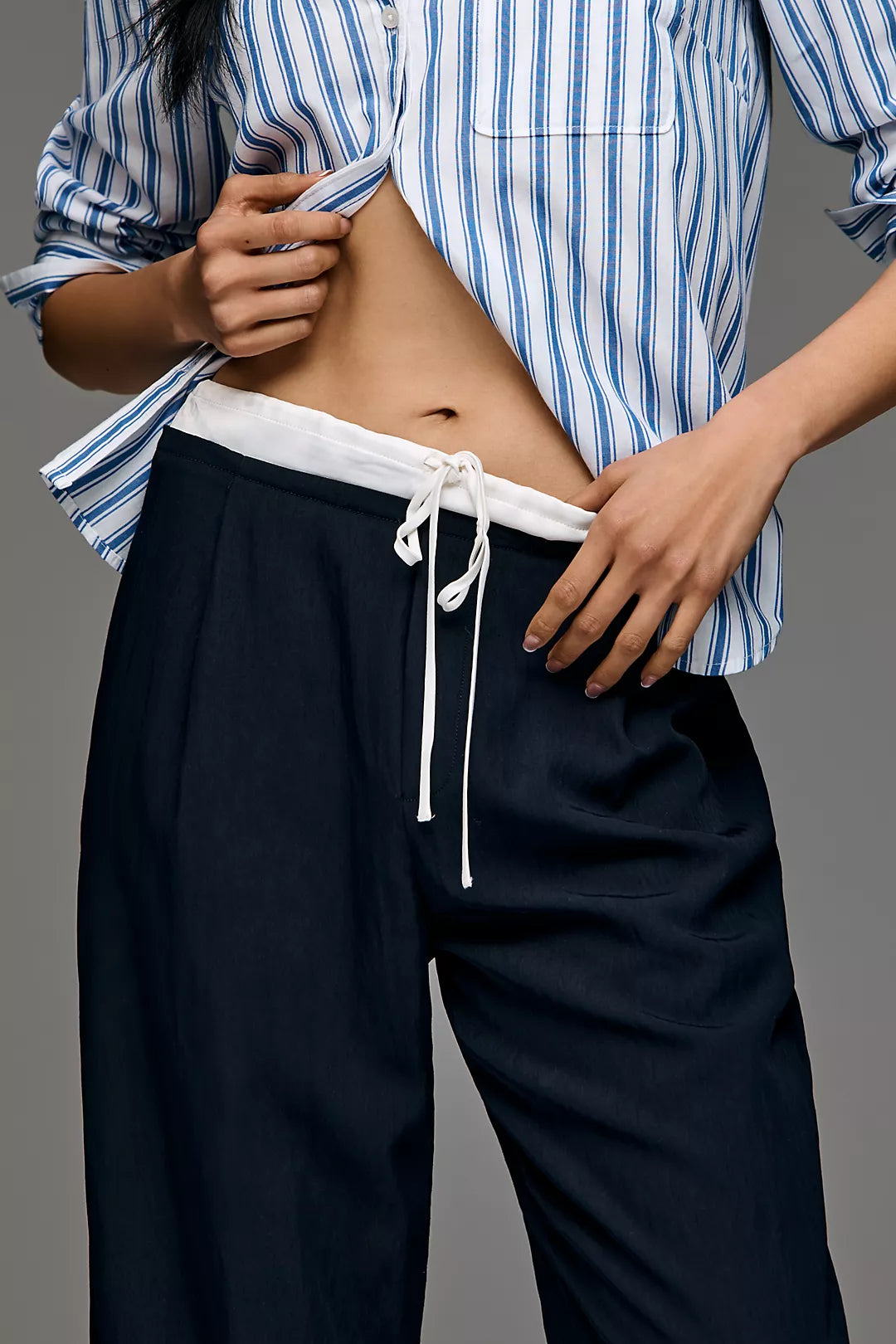 Maeve Combo Drawcord Trousers