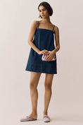 Load image into Gallery viewer, Mare Mare Cotton Denim Square-Neck Mini Dress
