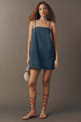 Load image into Gallery viewer, Mare Mare Cotton Denim Square-Neck Mini Dress
