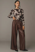 Load image into Gallery viewer, Maeve Faux Leather Pull-On Track Pants
