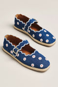 Load image into Gallery viewer, Maeve Scalloped Edge Espadrille Mary Jane Flats
