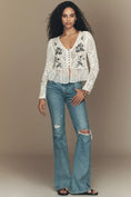 Load image into Gallery viewer, By Anthropologie Floral Embroidered Sweater
