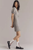 Load image into Gallery viewer, By Anthropologie Puff-Sleeve Crosshatch Sweater Dress
