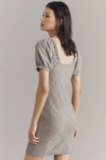 Load image into Gallery viewer, By Anthropologie Puff-Sleeve Crosshatch Sweater Dress

