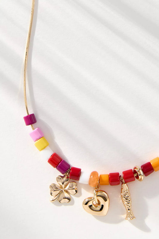 Beaded Charm Necklace