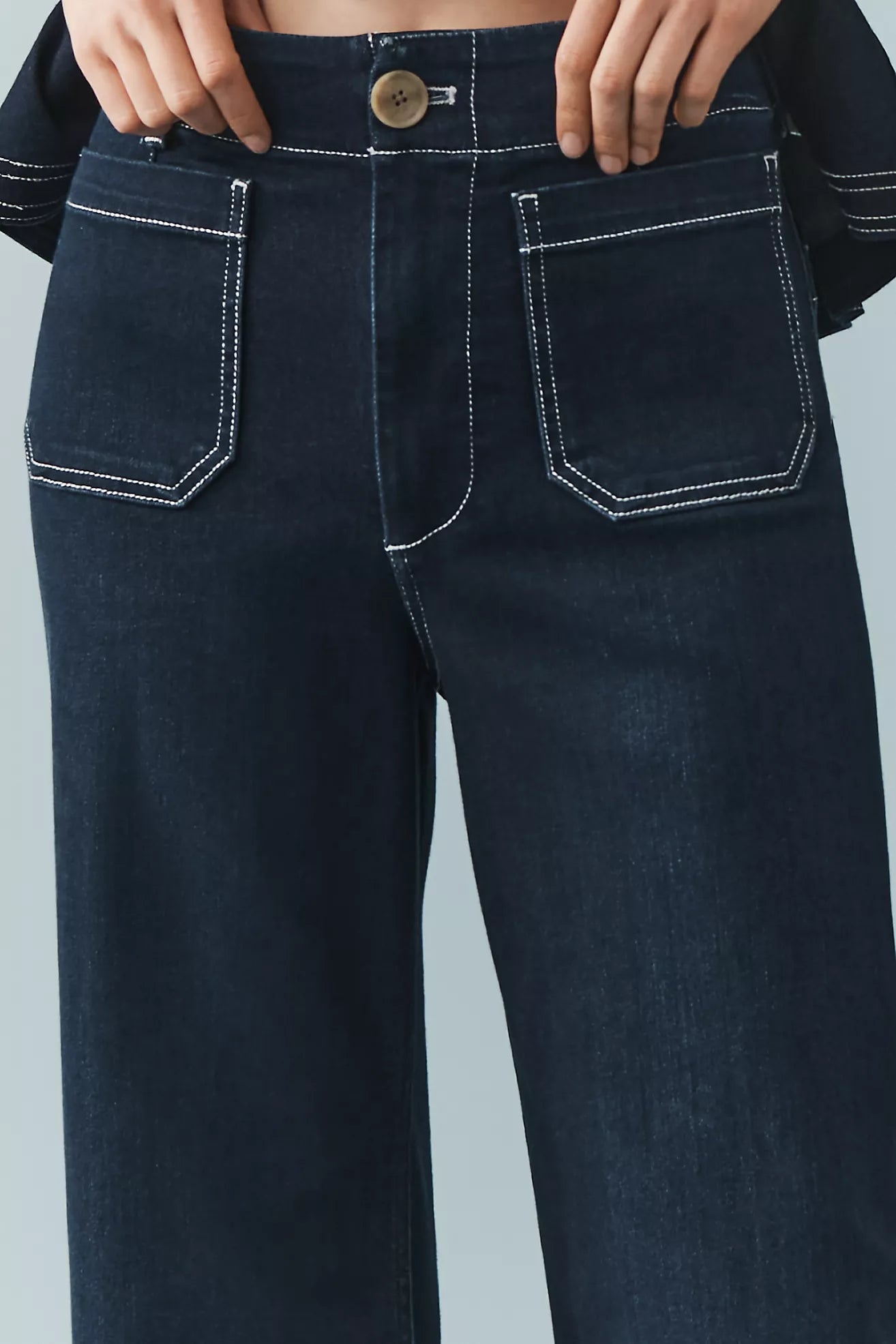 The Colette Full-Length Wide-Leg Jeans by Maeve