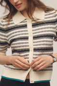 Load image into Gallery viewer, The Kinsley Collared Crop Cardigan Sweater by Maeve
