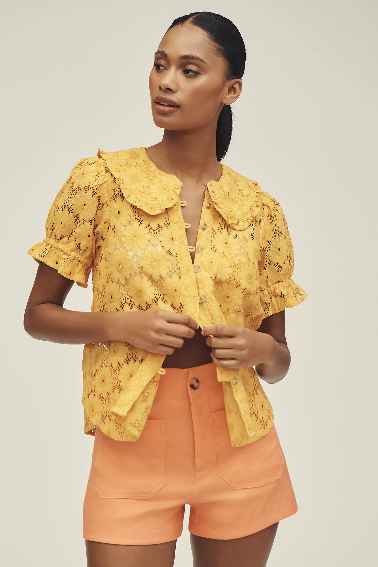 The Keira Lace Blouse by Pilcro
