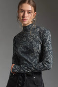 Load image into Gallery viewer, Pilcro Turtleneck Cotton-Slub Top
