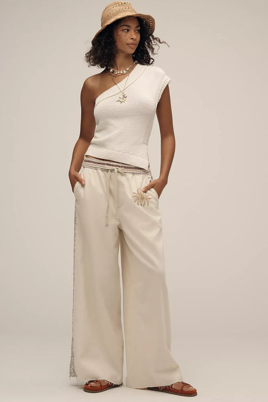 Pilcro The Surfer Drawstring Pull-On Jeans