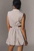 Load image into Gallery viewer, Maeve Belted Bubble-Hem Mini Shirt Dress
