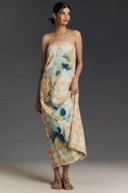 Load image into Gallery viewer, By Anthropologie Strapless Cotton Linen Dress
