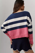 Load image into Gallery viewer, Maeve Boat-Neck Nautical Icon Sweater
