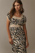 Load image into Gallery viewer, Conditions Apply Adeon Short-Sleeve Slip Midi Dress
