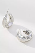 Load image into Gallery viewer, Squared Molten Hoop Earrings
