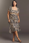 Load image into Gallery viewer, Conditions Apply Adeon Short-Sleeve Slip Midi Dress
