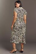 Load image into Gallery viewer, Conditions Apply Adeon Short-Sleeve Slip Midi Dress
