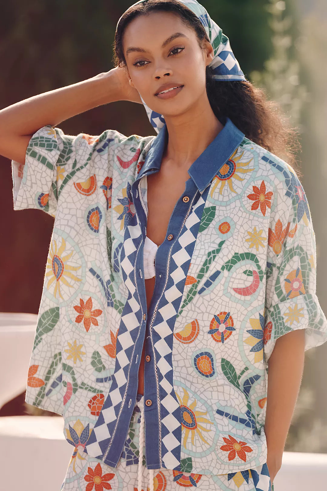 Celandine Linen Buttondown Shirt