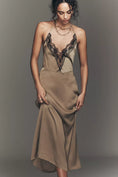 Load image into Gallery viewer, By Anthropologie Lace Halter Midi Slip Dress
