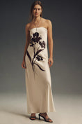 Load image into Gallery viewer, The Fleur Strapless Satin Maxi Slip Dress
