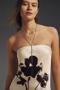 Load image into Gallery viewer, The Fleur Strapless Satin Maxi Slip Dress
