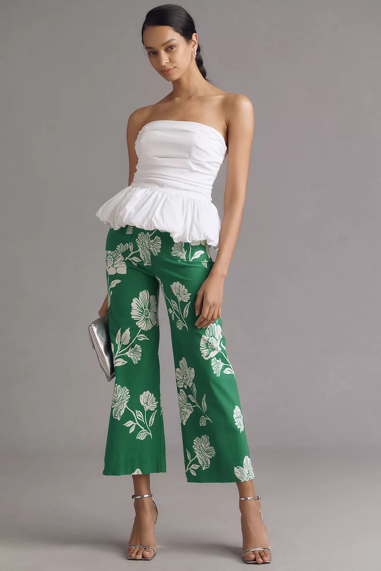 The Colette Magic Fabric Crop Wide-Leg Pants by Maeve