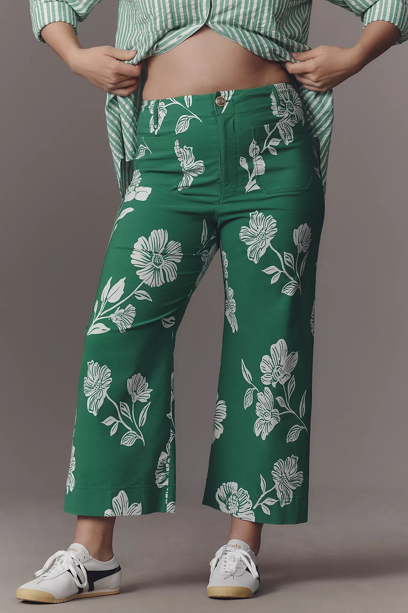 The Colette Magic Fabric Crop Wide-Leg Pants by Maeve