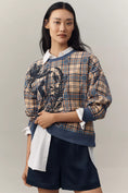 Load image into Gallery viewer, Maeve Graphic Plaid Sweatshirt
