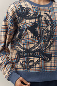 Load image into Gallery viewer, Maeve Graphic Plaid Sweatshirt
