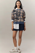Load image into Gallery viewer, Maeve Graphic Plaid Sweatshirt
