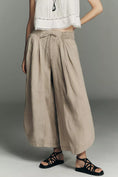 Load image into Gallery viewer, By Anthropologie Ruched Linen Parachute Pants
