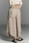 Load image into Gallery viewer, By Anthropologie Ruched Linen Parachute Pants
