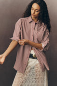 Load image into Gallery viewer, Pilcro Heart Pocket Long-Sleeve Buttondown Shirt

