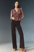 Load image into Gallery viewer, Hutch Flutter-Sleeve V-Neck Blouse

