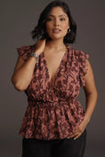 Load image into Gallery viewer, Hutch Flutter-Sleeve V-Neck Blouse
