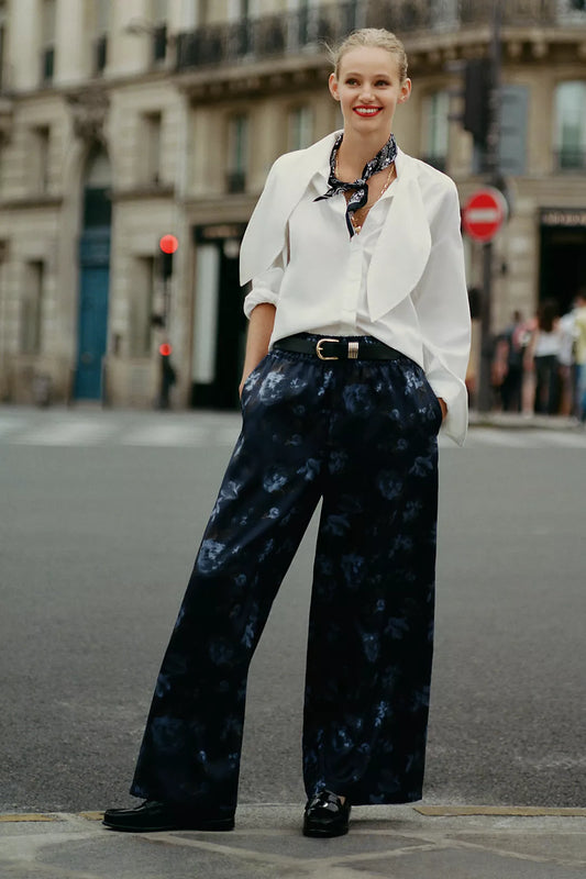 Somerset Jacquard Full-Length Pull-On Pants