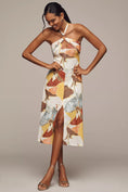 Load image into Gallery viewer, Sarah Hann Blythe Halter Mesh Midi Dress
