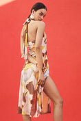 Load image into Gallery viewer, Sarah Hann Blythe Halter Mesh Midi Dress
