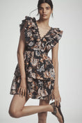 Load image into Gallery viewer, By Anthropologie Sleeveless Ruffled A-Line Mini Dress
