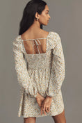 Load image into Gallery viewer, By Anthropologie Long-Sleeve Corset A-Line Mini Dress
