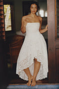 Load image into Gallery viewer, Bardot Felicidad Strapless Lace High-Low Dress

