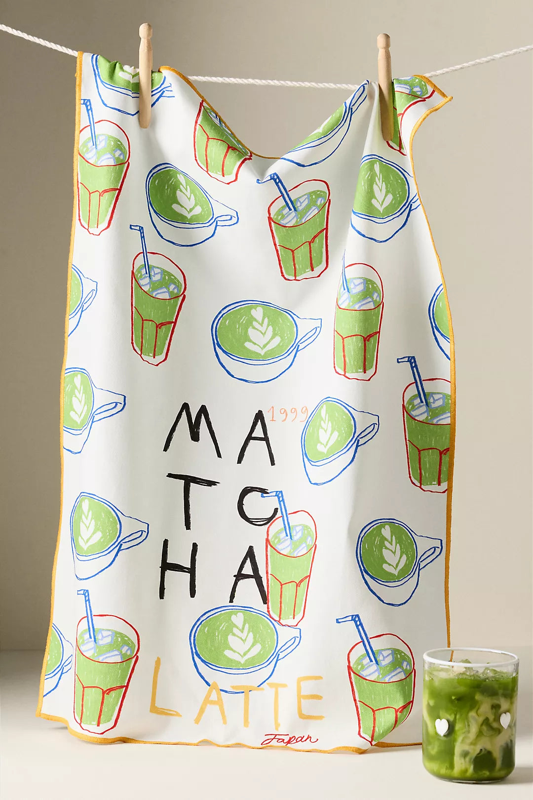 Jordan Nickson Matcha Latte Dish Towel