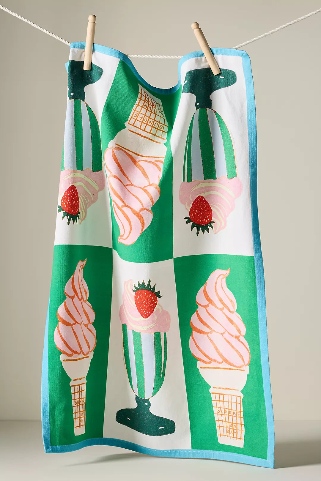 Sundae Funday Dish Towel