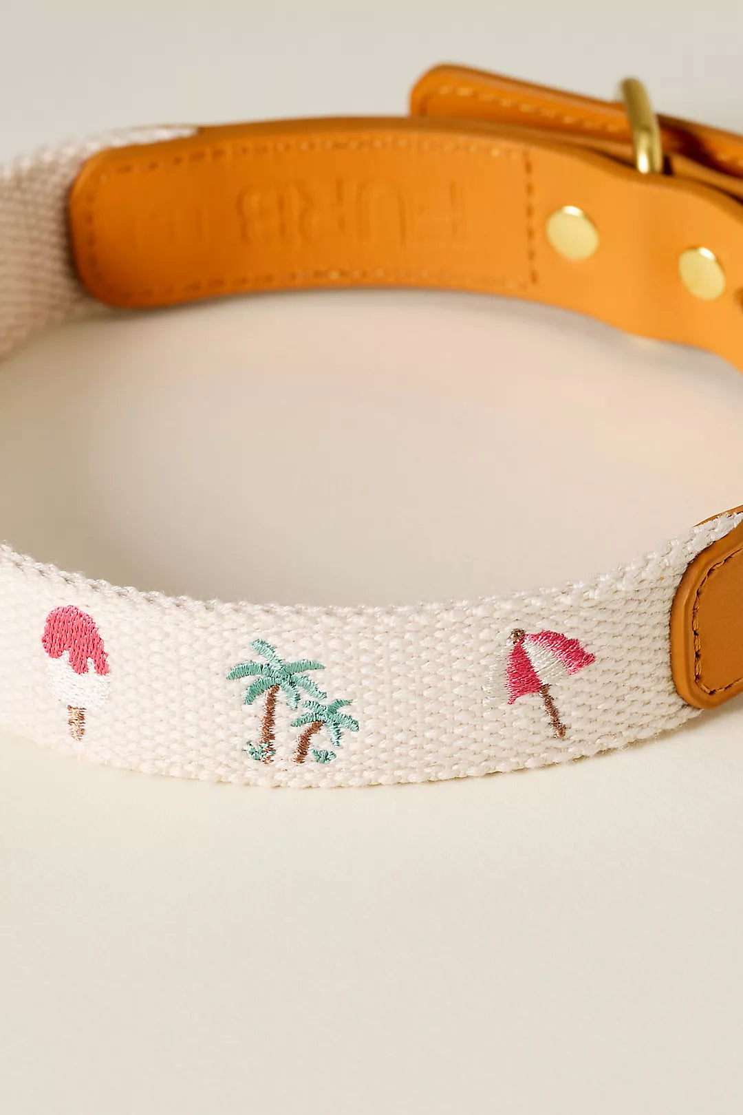 Anthropologie Summer Icon Needlepoint Pet Collar