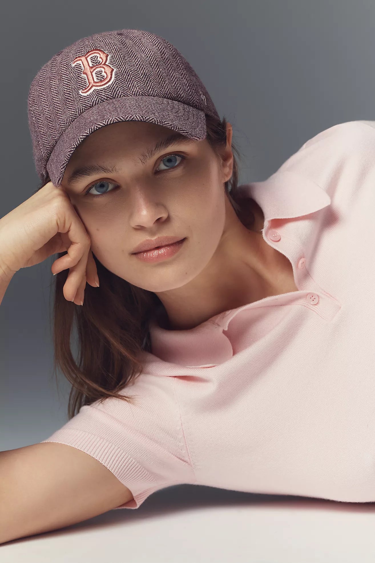 Endless Rose Short-Sleeve Collared Sweater