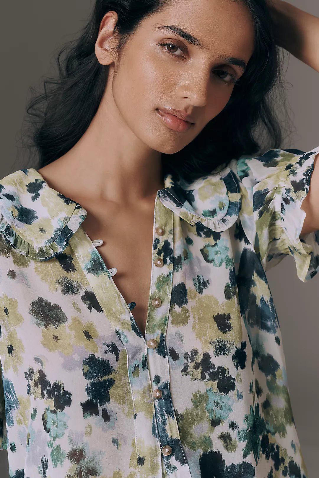 Pilcro Keira Sheer Blouse