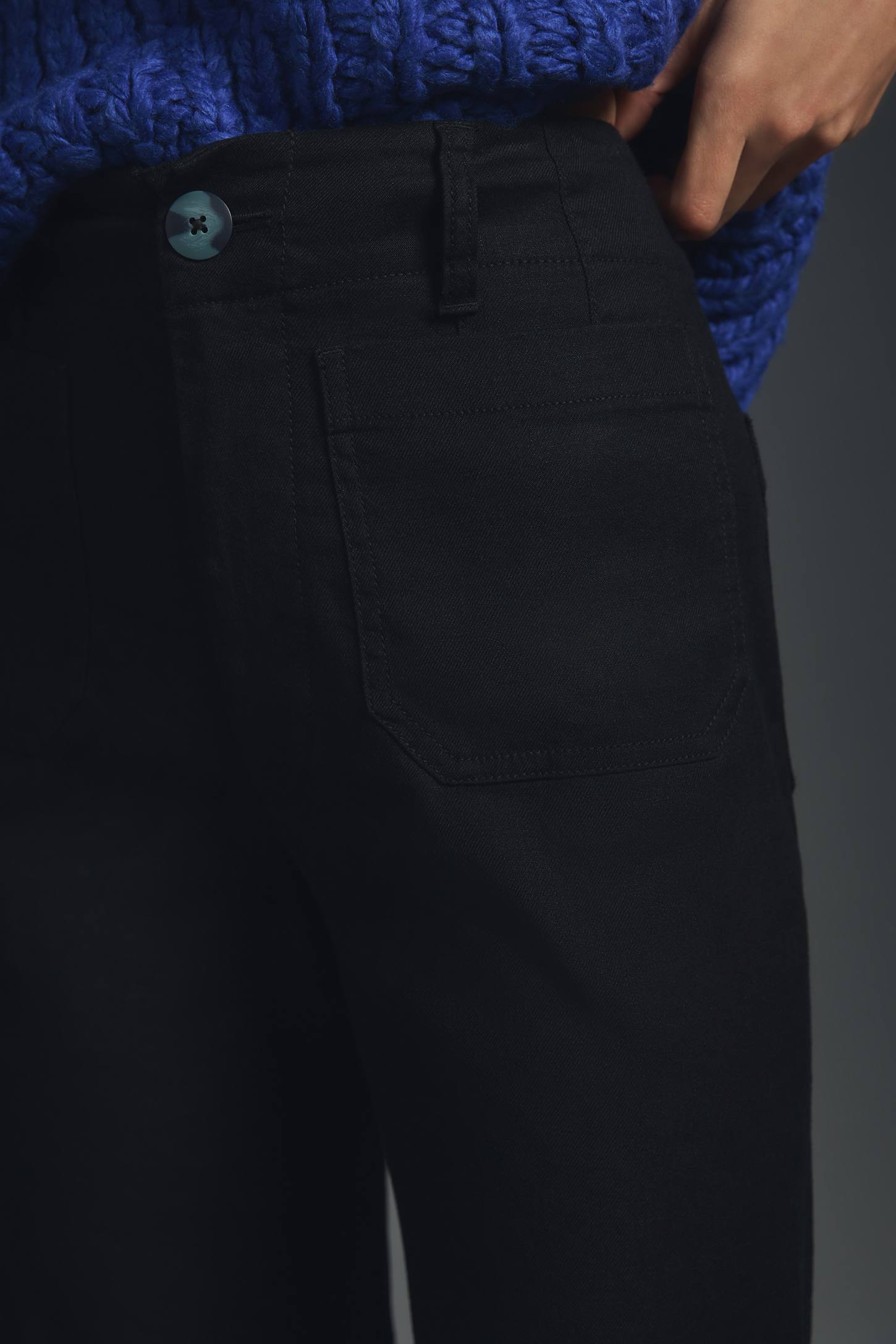 The Colette Linen Blend Crop Wide-Leg Pants by Maeve