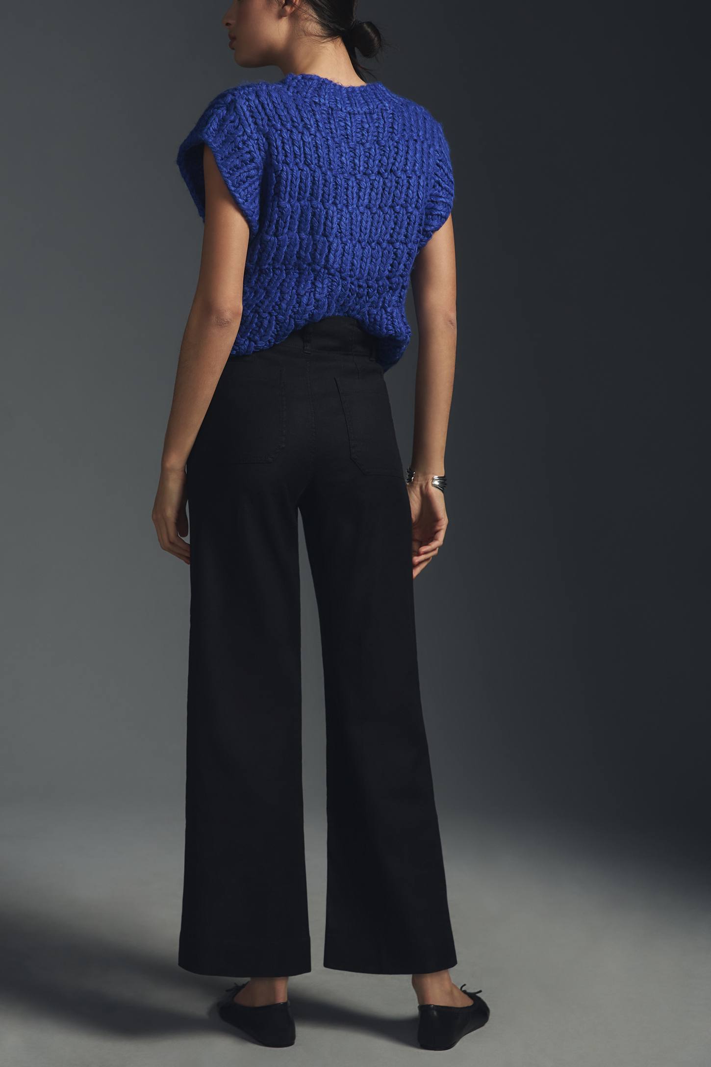 The Colette Linen Blend Crop Wide-Leg Pants by Maeve